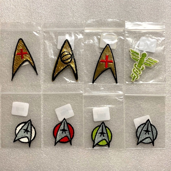 Roddenberry Other - Lot of 8 Star Trek Sew On Patches. Brand New!!